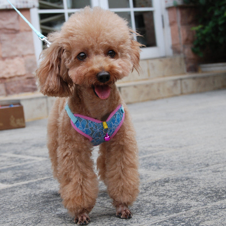 Pet Undershirt Style Chest Harness With Leash