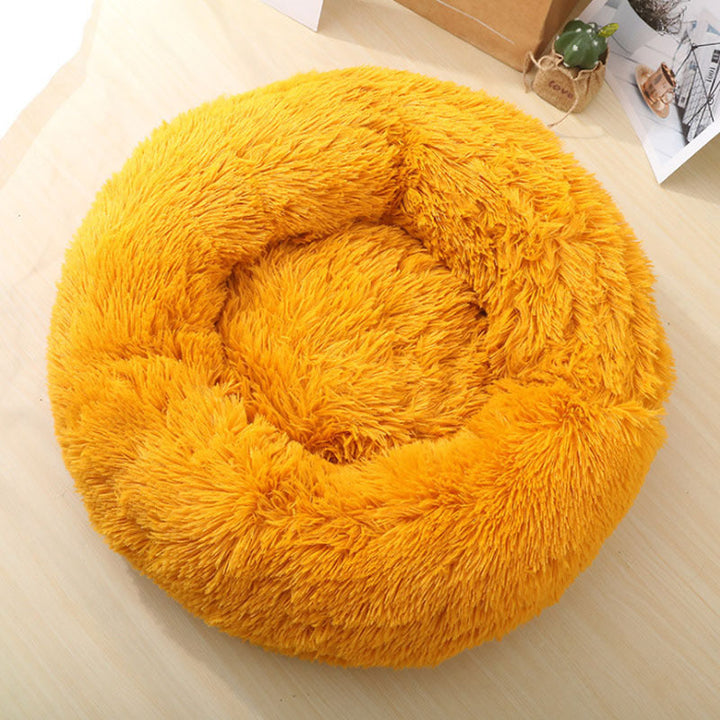 The Perfect Resting Spot: Soft Thick Cotton Plush Round Pet Bed