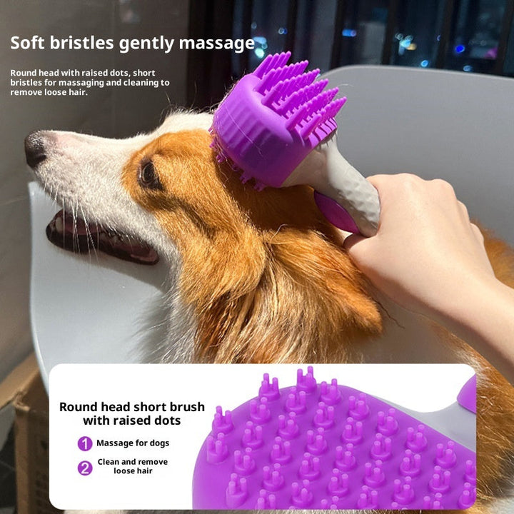 Revolutionize Bath Time with the Pet Shower Brush Bath Float Hair Cleaning Tool