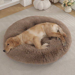 The Ultimate Comfort for Your Pet: Pet Round Plush Warm Sleeping Mat Bed House