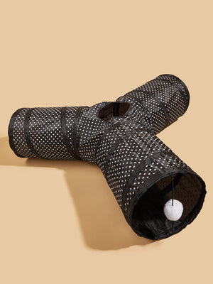 Discover the Ultimate Fun with Our Collapsible Channel Interactive Pet Toy